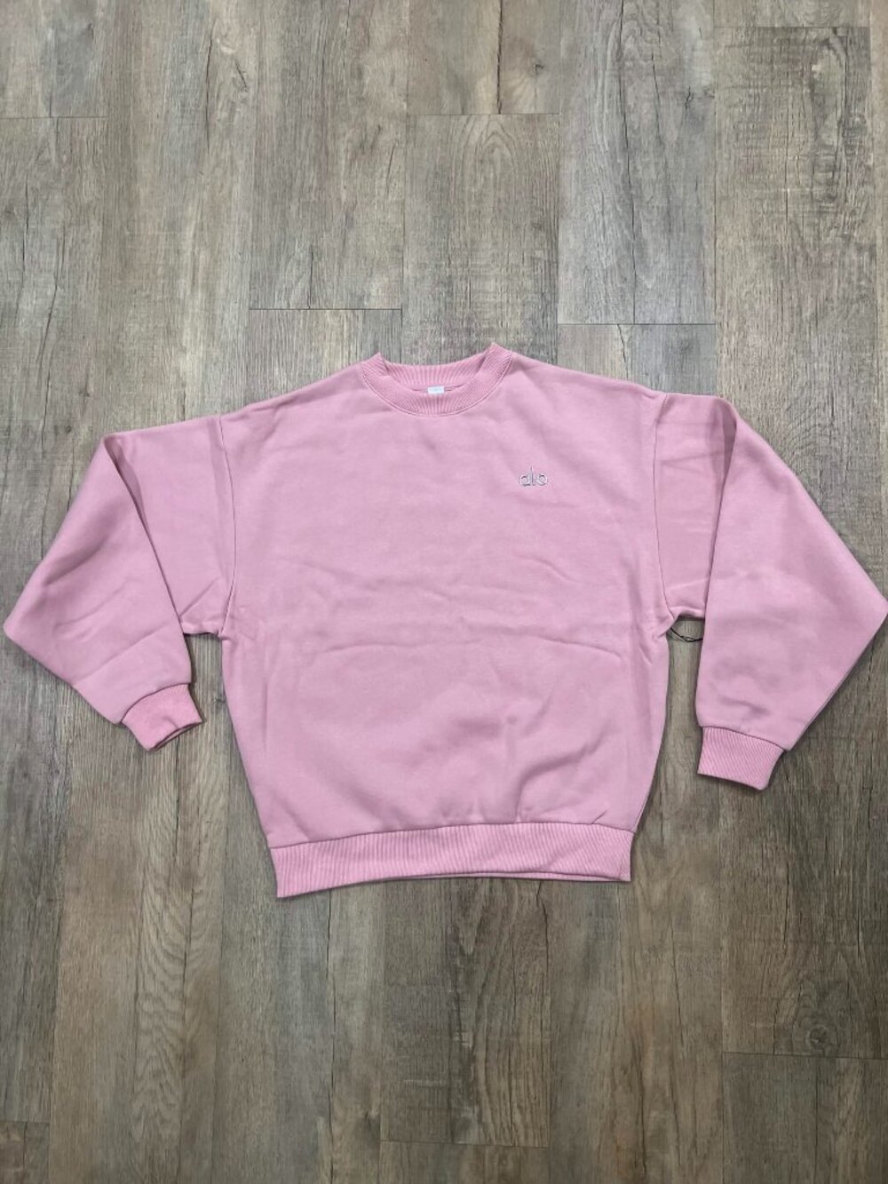 Alo Crewneck Sweater Pink - Size XS